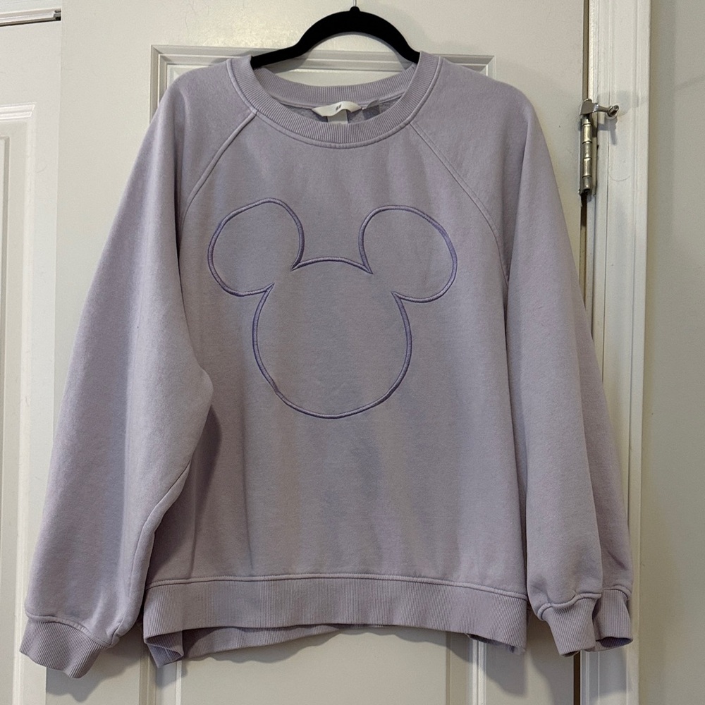 H&M Lilac Disney Crewneck Sweatshirt